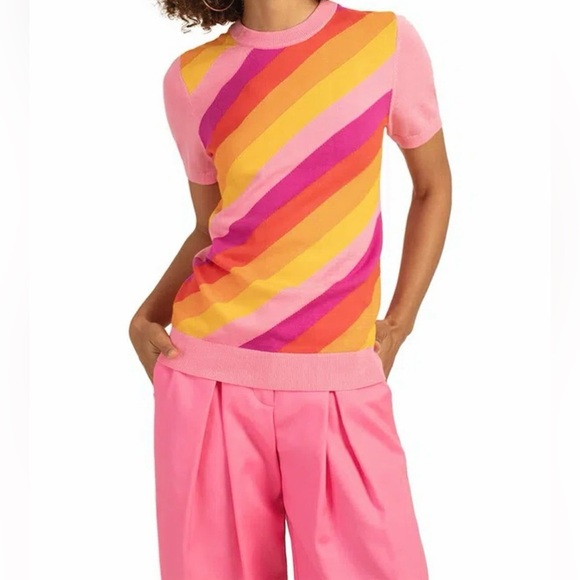 Trina Turk Corrine Stripe Sweater - Picture 1 of 11